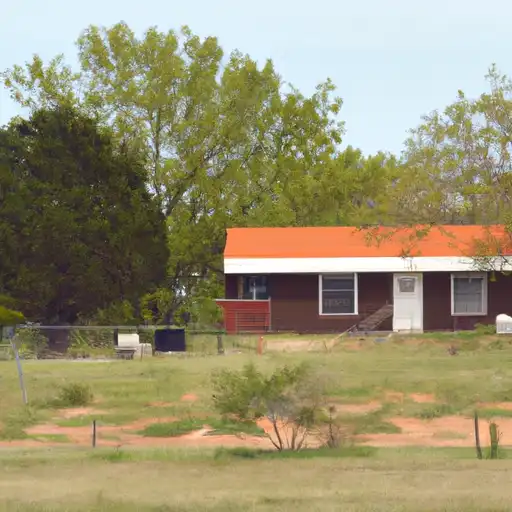 Rural homes in Wichita, Texas