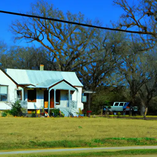 Rural homes in Wood, Texas