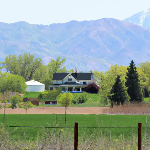 Rural homes in Davis, Utah