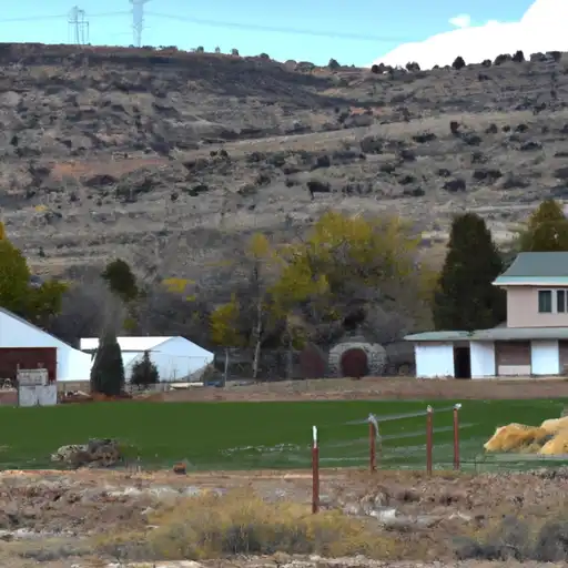 Rural homes in Emery, Utah