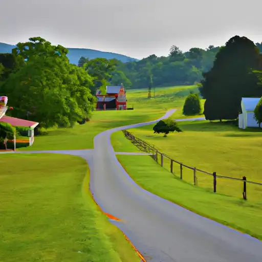 Rural homes in Amelia, Virginia