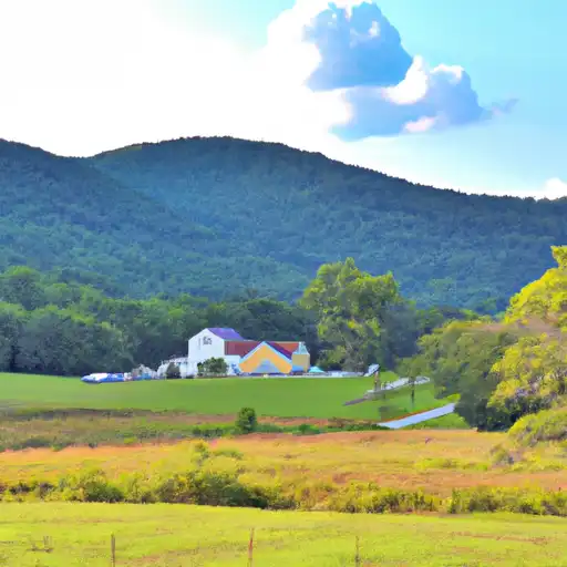 Rural homes in Botetourt, Virginia