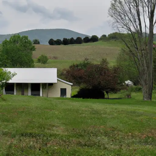 Rural homes in Bristol, Virginia
