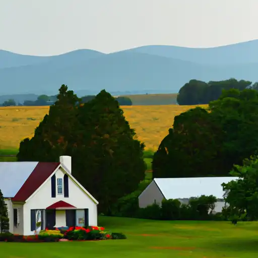 Rural homes in Greensville, Virginia