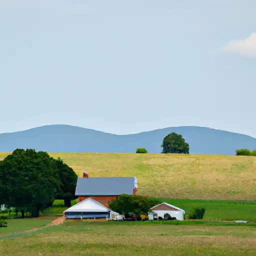 Rural homes in Harrisonburg, Virginia