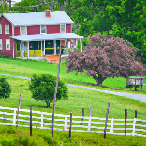 Rural homes in Lynchburg, Virginia