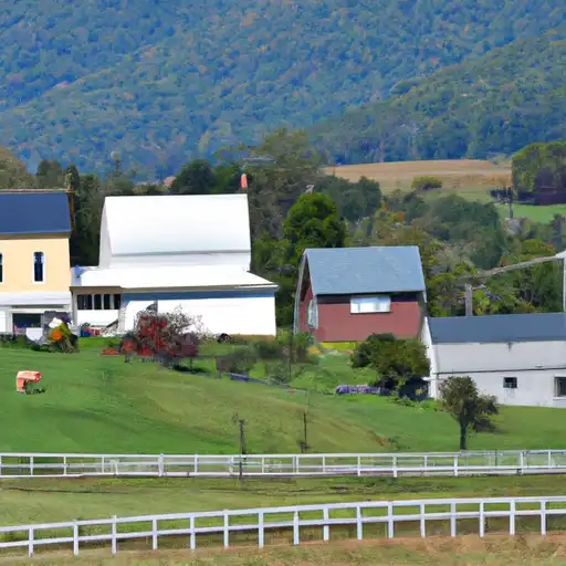 Rural homes in Patrick, Virginia