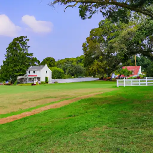 Rural homes in Prince George, Virginia