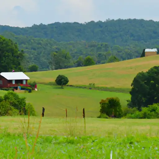Rural homes in Pulaski, Virginia