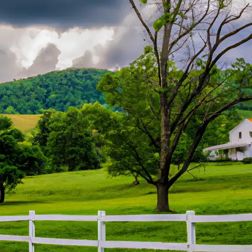 Rural homes in Radford, Virginia