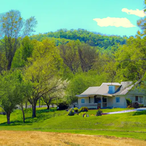 Rural homes in Roanoke, Virginia