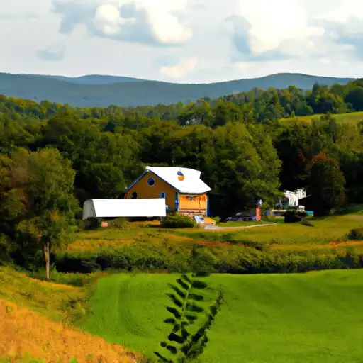 Rural homes in Bennington, Vermont