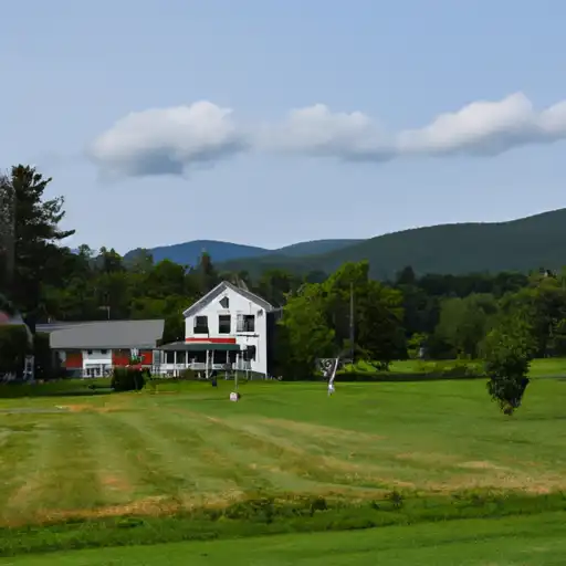 Rural homes in Grand Isle, Vermont
