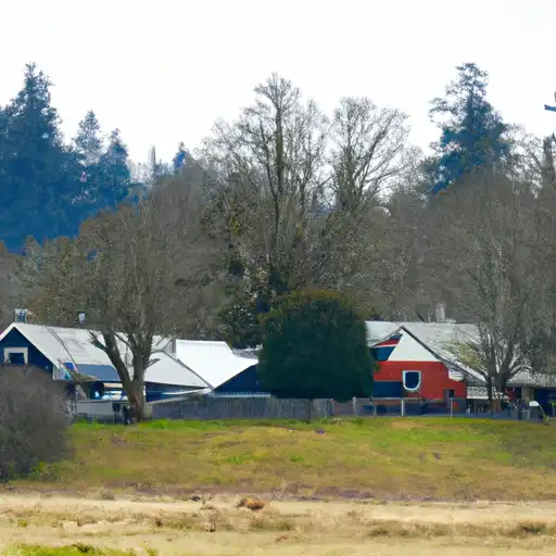 Rural homes in Clallam, Washington