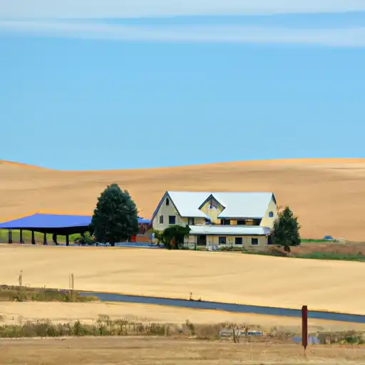 Rural homes in Ferry, Washington