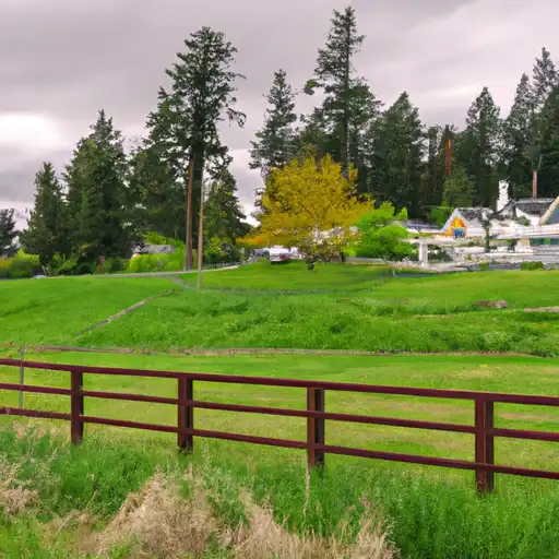 Rural homes in Kitsap, Washington