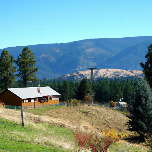 Rural homes in Pend Oreille, Washington