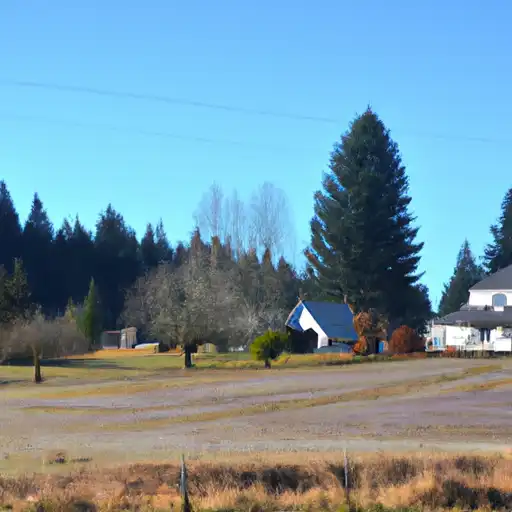 Rural homes in Wahkiakum, Washington