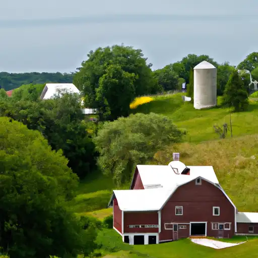 Rural homes in Columbia, Wisconsin