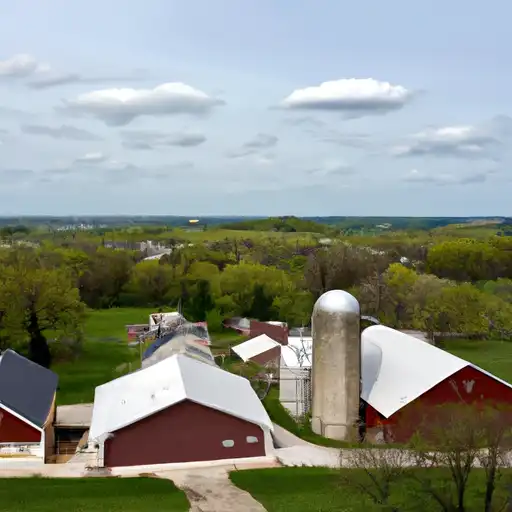 Rural homes in Dane, Wisconsin