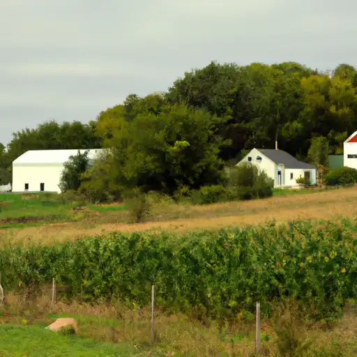 Rural homes in Green Lake, Wisconsin