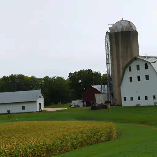 Rural homes in Green, Wisconsin