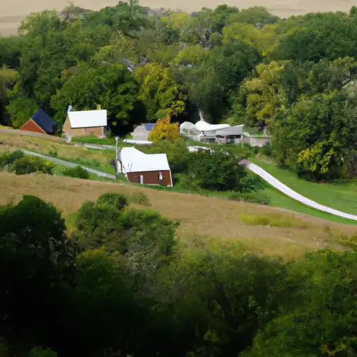 Rural homes in Iowa, Wisconsin