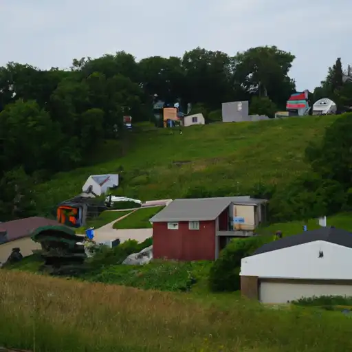 Rural homes in Jackson, Wisconsin