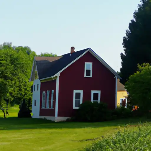 Rural homes in Juneau, Wisconsin