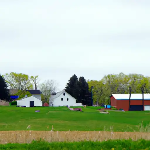Rural homes in Menominee, Wisconsin