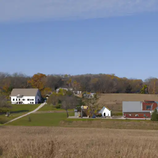 Rural homes in Monroe, Wisconsin