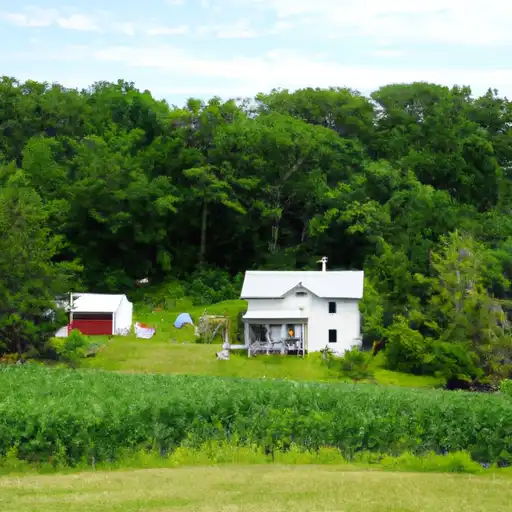 Rural homes in Oconto, Wisconsin