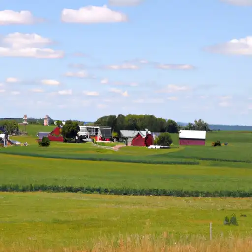 Rural homes in Oneida, Wisconsin