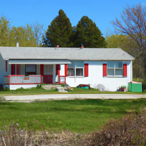 Rural homes in Ozaukee, Wisconsin