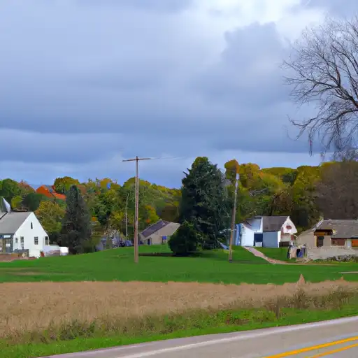 Rural homes in Richland, Wisconsin
