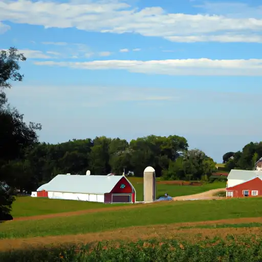 Rural homes in Washington, Wisconsin