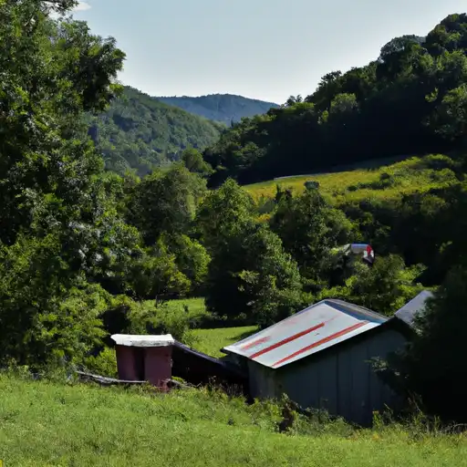 Rural homes in Brooke, West Virginia