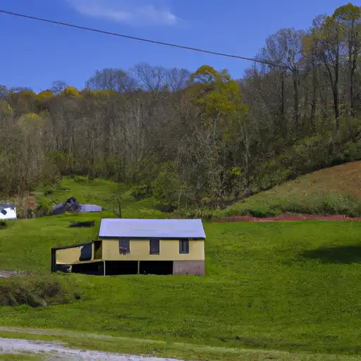 Rural homes in Clay, West Virginia