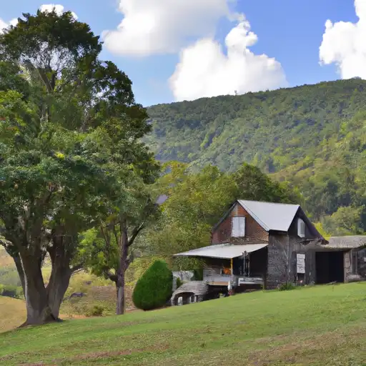Rural homes in Lincoln, West Virginia