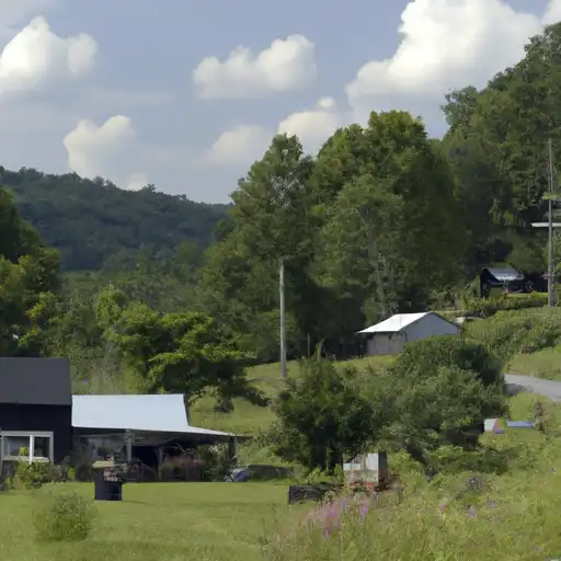 Rural homes in Mercer, West Virginia
