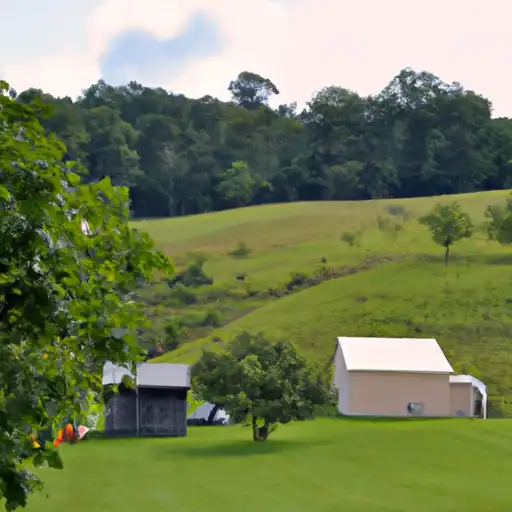 Rural homes in Monongalia, West Virginia
