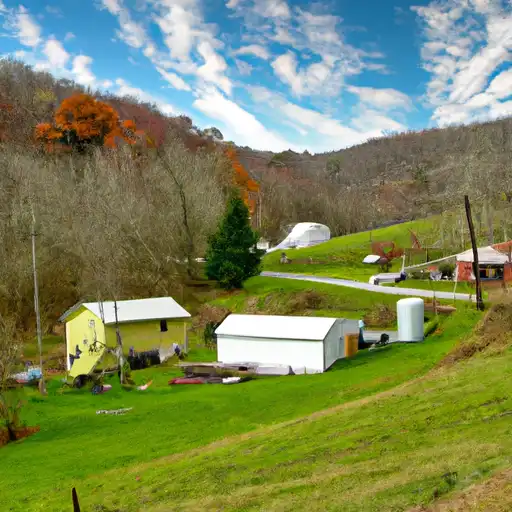 Rural homes in Ohio, West Virginia