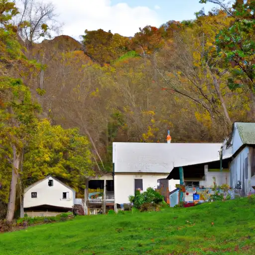 Rural homes in Pleasants, West Virginia