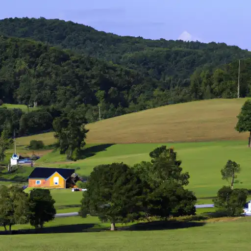 Rural homes in Raleigh, West Virginia