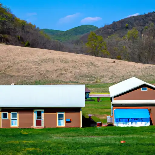 Rural homes in Ritchie, West Virginia