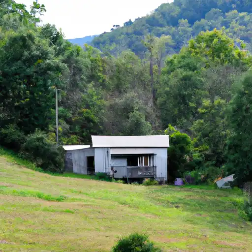 Rural homes in Tucker, West Virginia