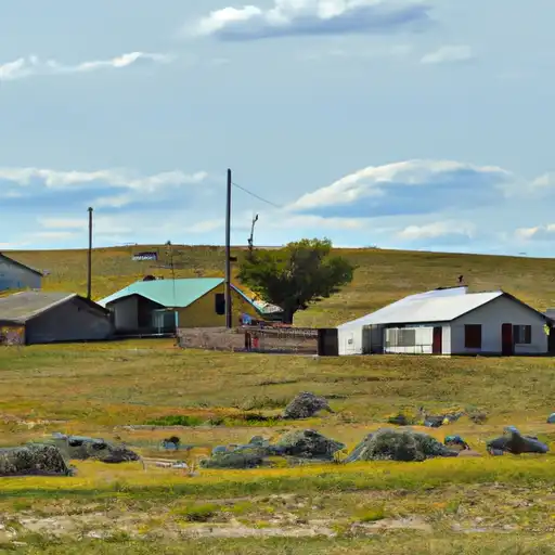 Rural homes in Converse, Wyoming
