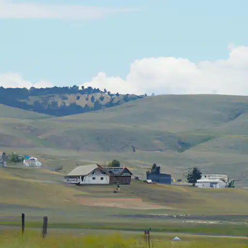 Rural homes in Fremont, Wyoming