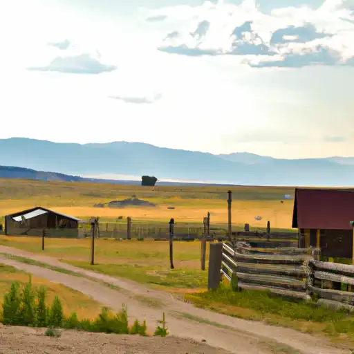 Rural homes in Johnson, Wyoming