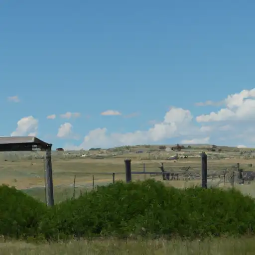 Rural homes in Laramie, Wyoming